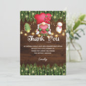 誕生日飾Cookieのパーティーサンキューカード サンキューカード (スタンド正面)