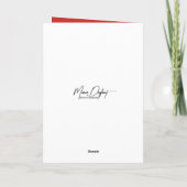 誕生日馬の野草と納屋のドア カード (裏面)