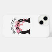 誕生日馬術ギフト馬ライダー馬蹄形 Case-Mate iPhoneケース (裏面 (横))