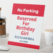誕生日駐車禁止の予約おもしろいの個人用設定 台座サイン (インサイチュ)