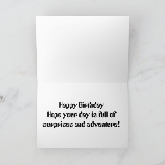 誕生日驚き カード (内部)