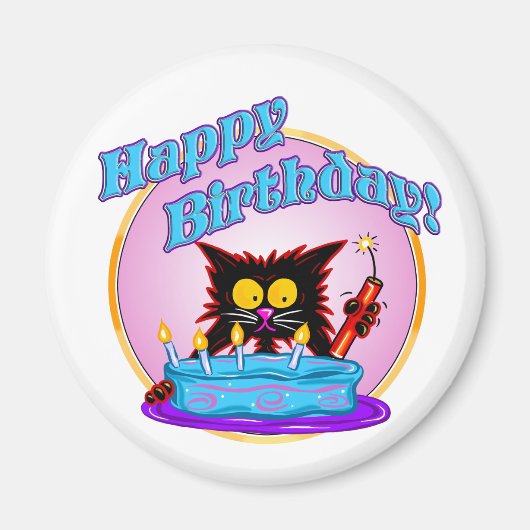 誕生日驚き マグネット (正面)