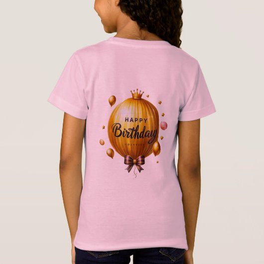 誕生日驚き Tシャツ (裏面)