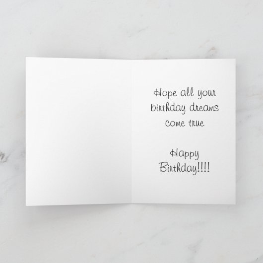 誕生日骨 カード (内部)