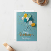 誕生日高品質招待状!ノートカード ノートカード (正面/裏面インサイチュ)