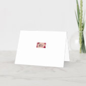 誕生日魔法フローラカウントダウンショッピングトートバッグ 箔グリーティングカード (裏面)