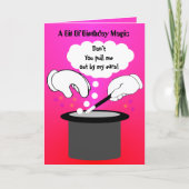 誕生日魔法手品 カード (正面)