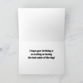 誕生日魚釣りと息子 カード (内部)