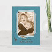 誕生日魚釣り枠 カード (正面)