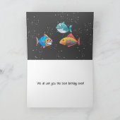 誕生日魚 カード (内部)