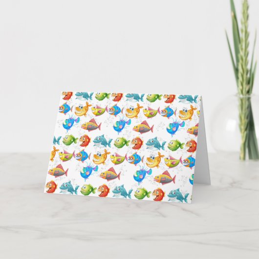 誕生日魚 カード (正面)