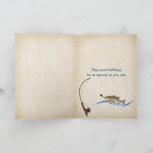 誕生日魚 カード (内部)