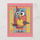 誕生日鳥のポストカード ポストカード (正面)