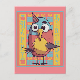 誕生日鳥のポストカード ポストカード