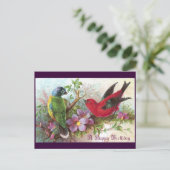 誕生日鳥1800年代 ポストカード (スタンド正面)