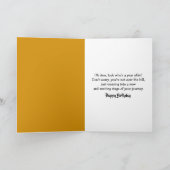 誕生日鹿クロッシング標識 カード (内部)