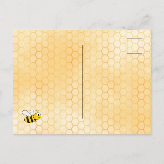 誕生日黄色の素朴なひまわり招待状 ポストカード (裏面)