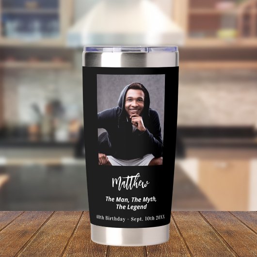 誕生日黒人伝説 保温保冷タンブラー