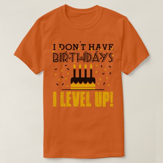 誕生日黒 Tシャツ (デザイン正面)