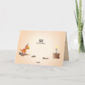 誕生日1回目のビッグナンバー写真 | ディノリトルドラゴン カード (裏面)