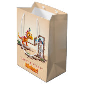 誕生日1回目のビッグナンバー写真 | リトルディノドラゴン ミディアムペーパーバッグ (裏面アングル)