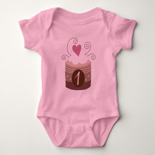 誕生日1回目のプレゼントアイディア ベビーボディスーツ (正面)