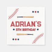 誕生日1回目の野球 スタンダードカクテルナプキン (正面)