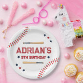 誕生日1回目の野球 ペーパープレート (パーティー)