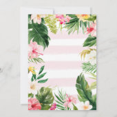 誕生日1歳のフラインゴー招待状 招待状 (裏面)