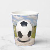 誕生日10代のパーティサッカースポーツ 紙コップ (正面)