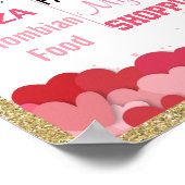 誕生日10代のパーティーの看板 ポスター (角)