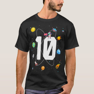 誕生日10宇宙空間10誕生日10歳 Tシャツ