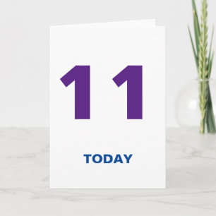 誕生日11歳11の今日 カード