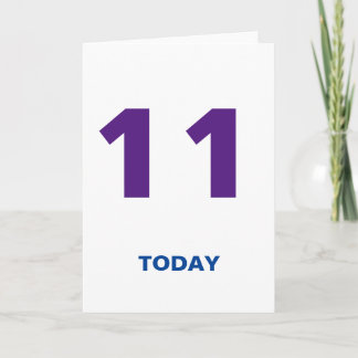 誕生日11歳11の今日 カード