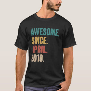 誕生日13th装飾4月13歳ヴィンタグ tシャツ