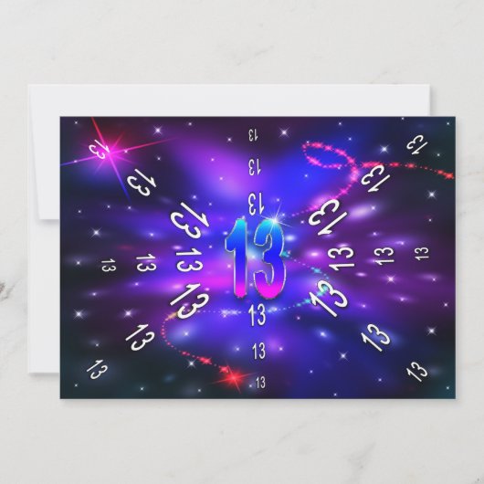 誕生日13th -抽象芸術宇宙 – 招待状 (正面)