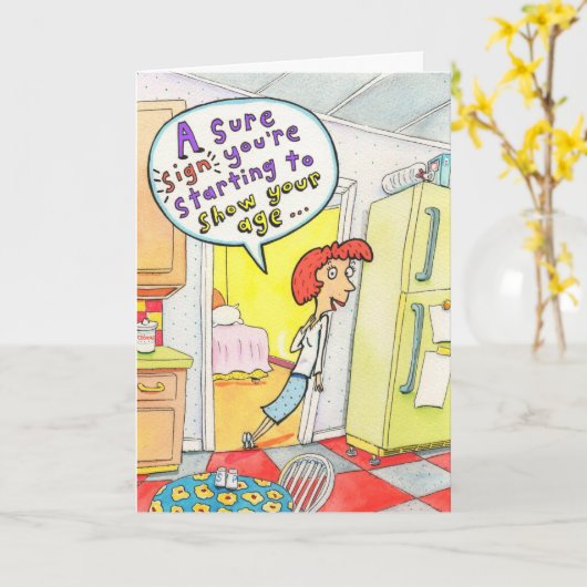 誕生日14 カード (黄色い花)