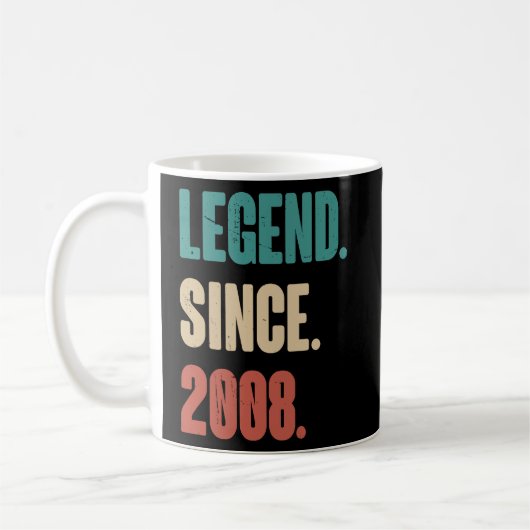 誕生日15th装飾15歳ヴィンテージ20 コーヒーマグカップ (左)