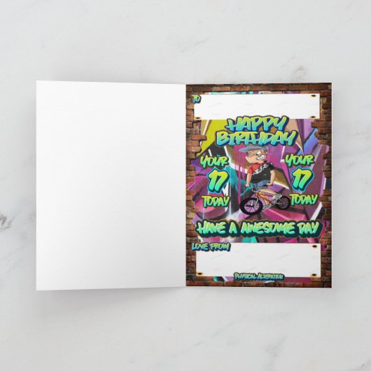 誕生日17番目 カード (内部)