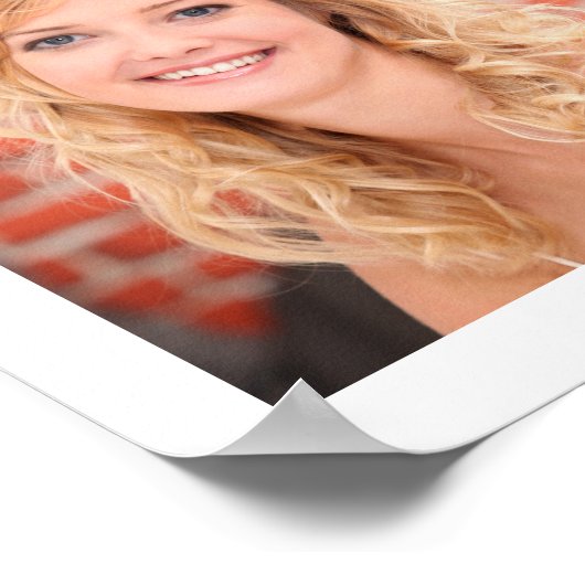 誕生日18フォトコラージュカスタムパーソナライズされた ポスター (角)