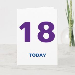 誕生日18歳18の今日 カード