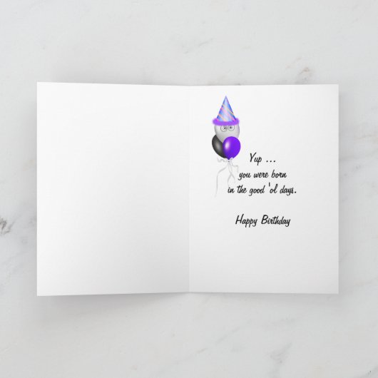 誕生日1954年 カード (内部)