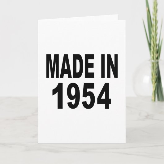 誕生日1954 カード (正面)