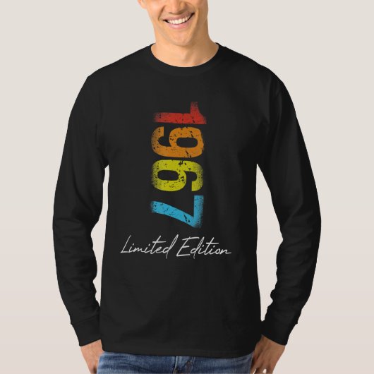 誕生日1967年の使用済みグランジヴィンテージ Tシャツ (正面)
