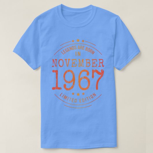 誕生日1967年11月限定版L Tシャツ (デザイン正面)