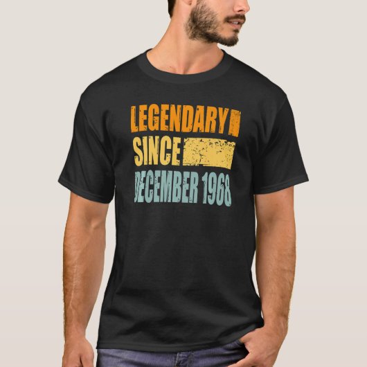 誕生日1968年12月 Tシャツ (正面)