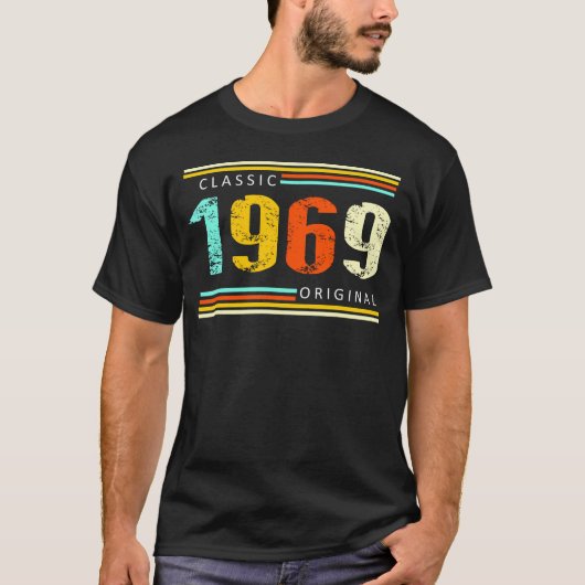 誕生日1969オリジナル55日 Tシャツ (正面)