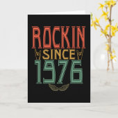 誕生日1976ことわざロック カード (黄色い花)