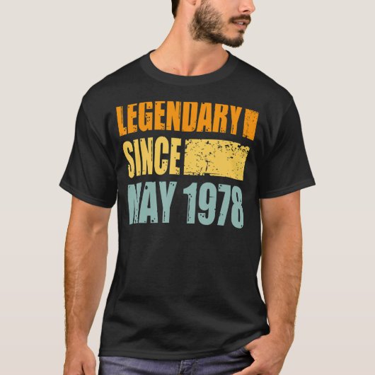 誕生日1978年5月 Tシャツ (正面)