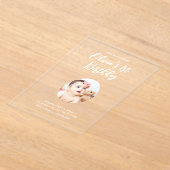 誕生日1 アクリル招待状 (レイダウン)